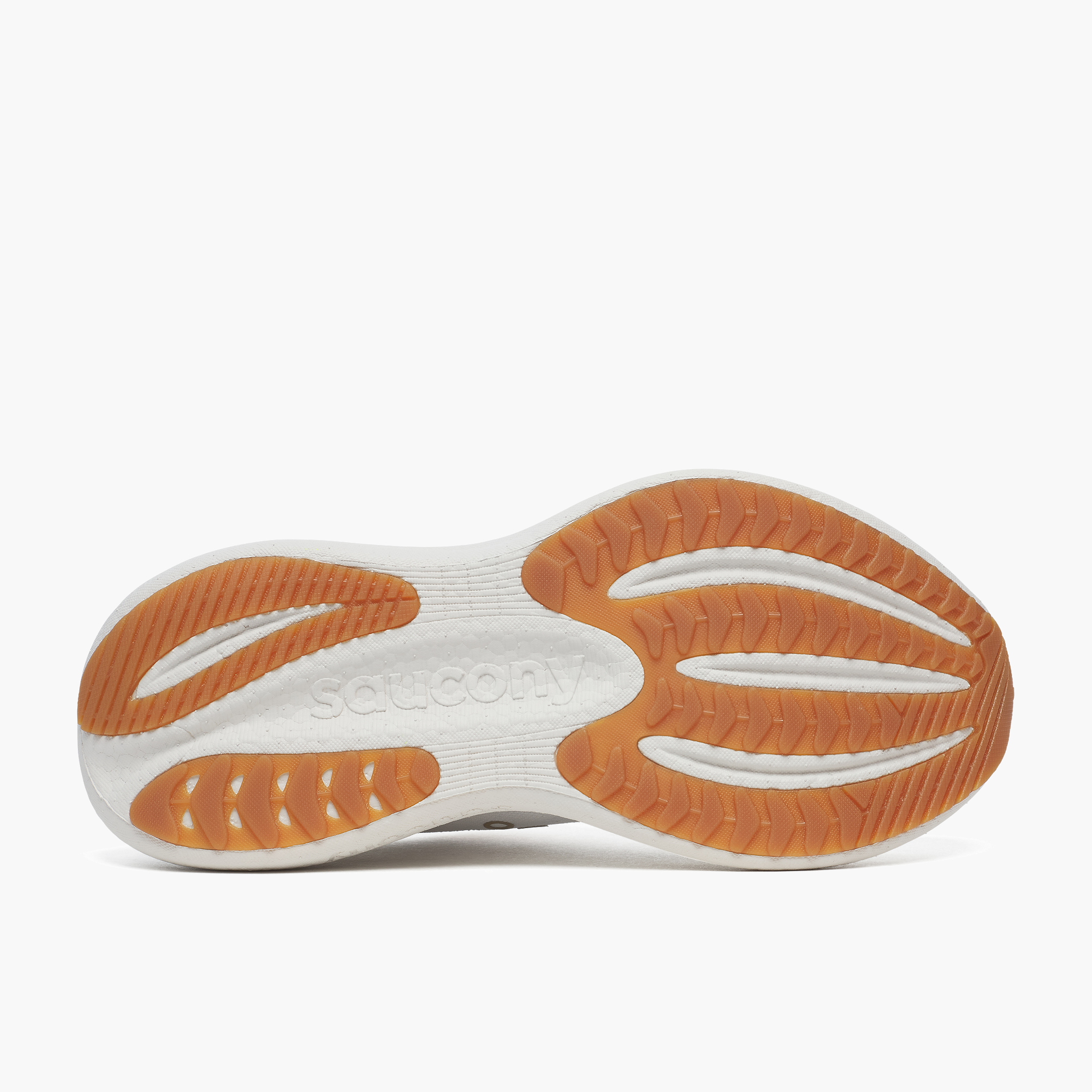 Sole angle shot of Women's Triumph 23 in White / Artic
