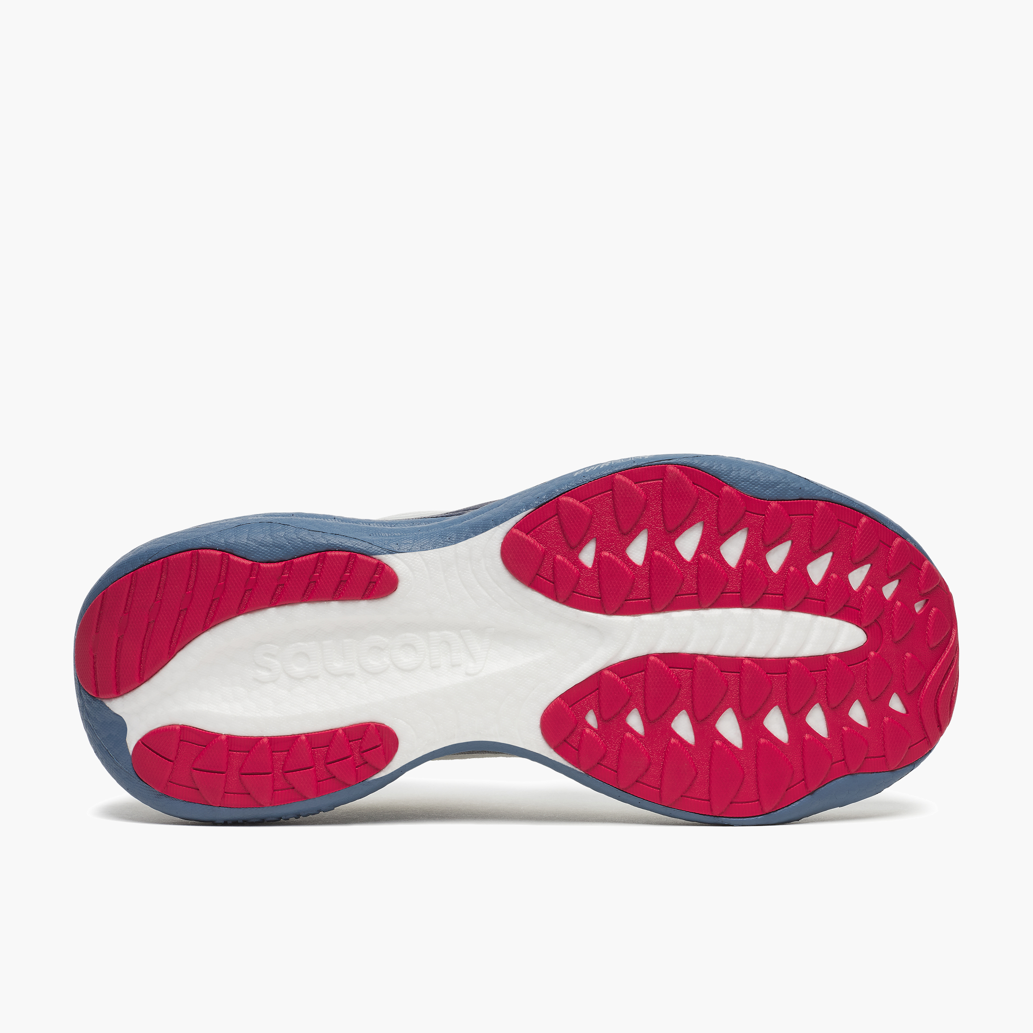Sole angle shot of Men's Ride 19 in Ivory / Storm