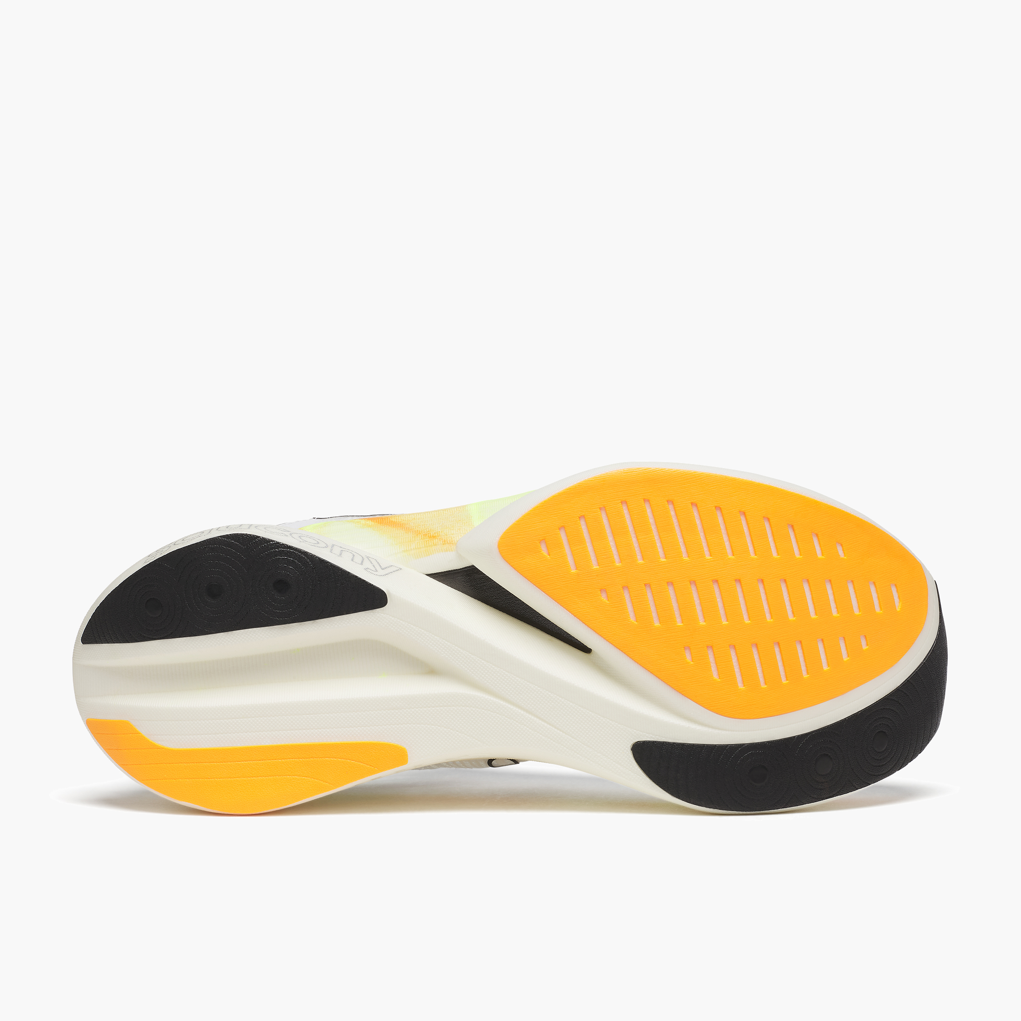Sole angle shot of Men's Endorphin Elite 2 in White/peel