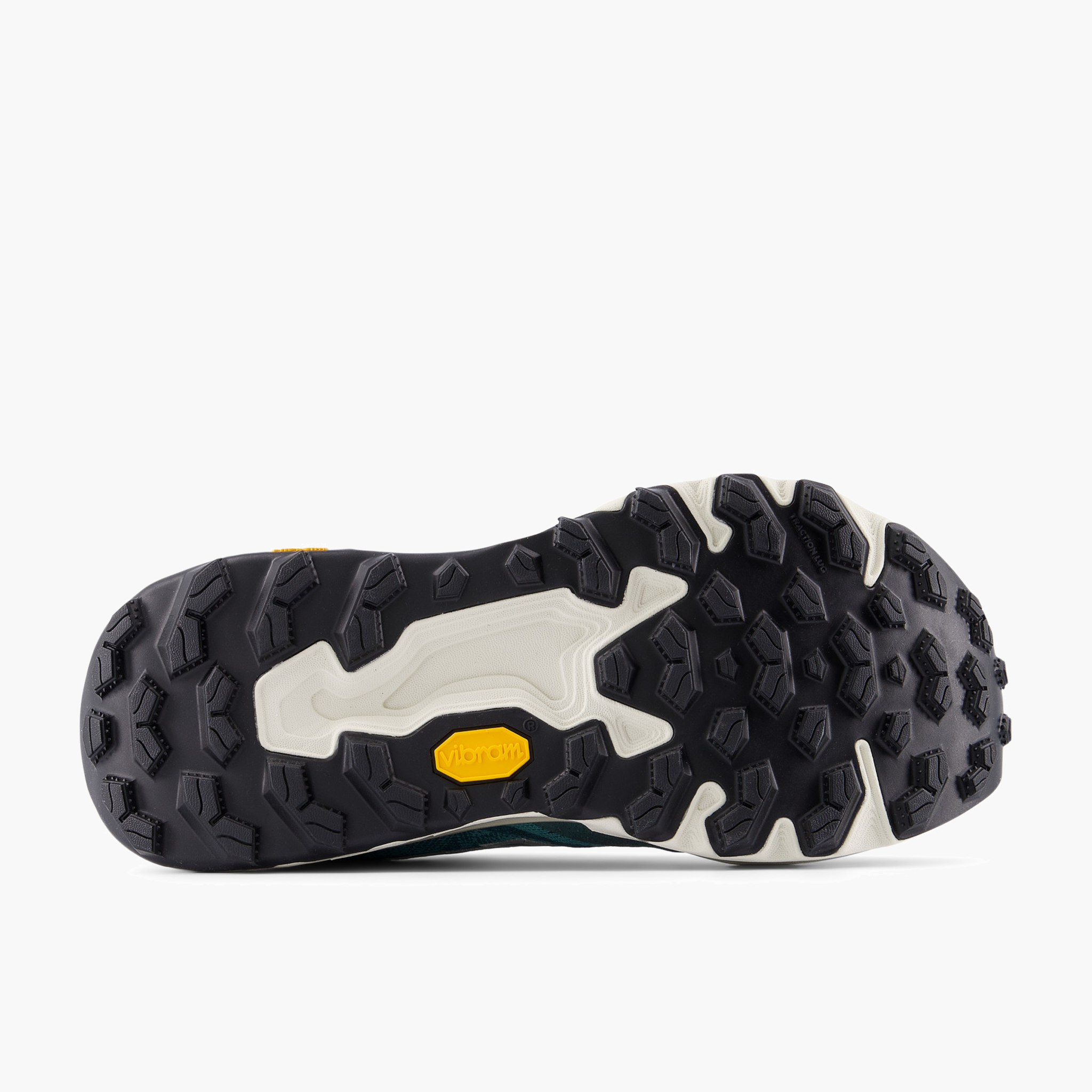 Sole angle shot of Women's Hierro v9 in Fadedteal / Linen