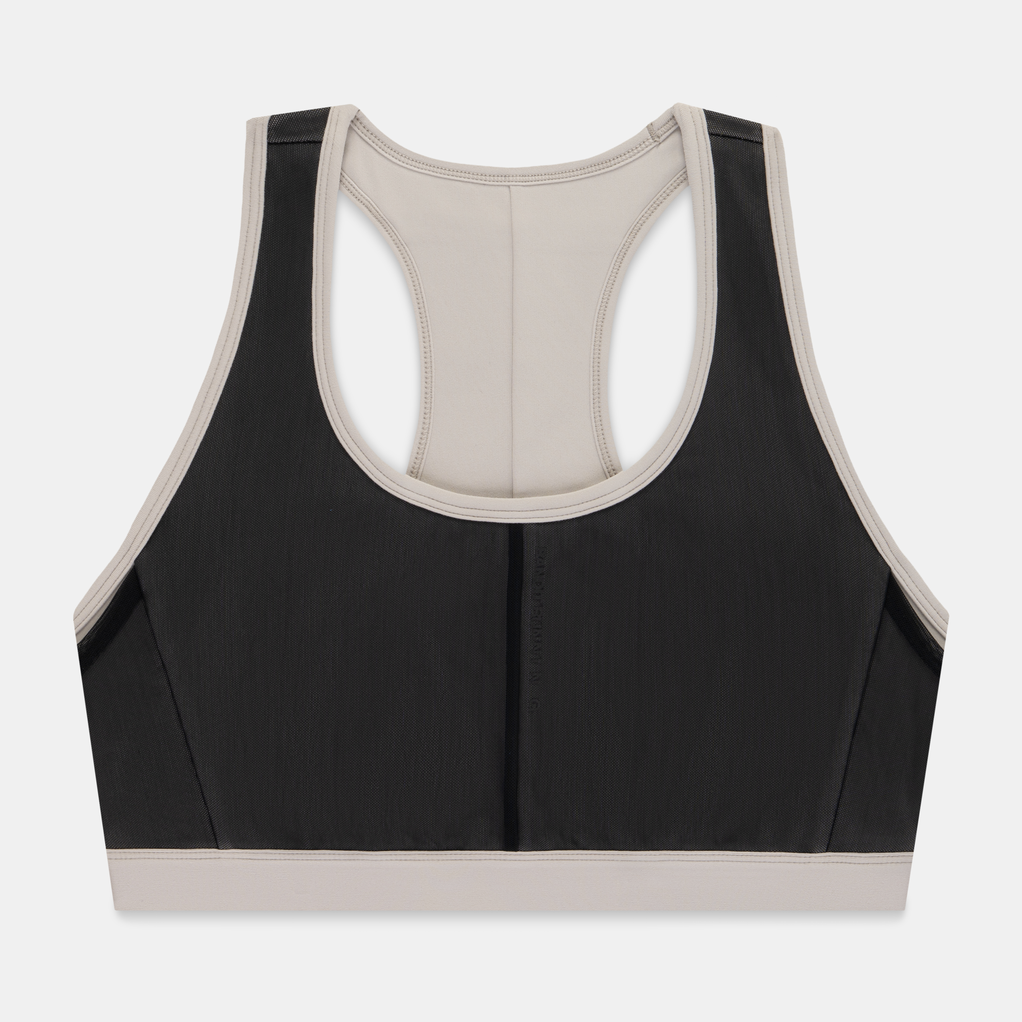 Women's Vanisher Reverso Scoop Neck Run Bra — Black / Plaster — image 9