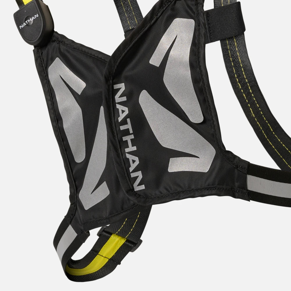Nathan Laser Light Web Vest RX 2.0 folded down for storage