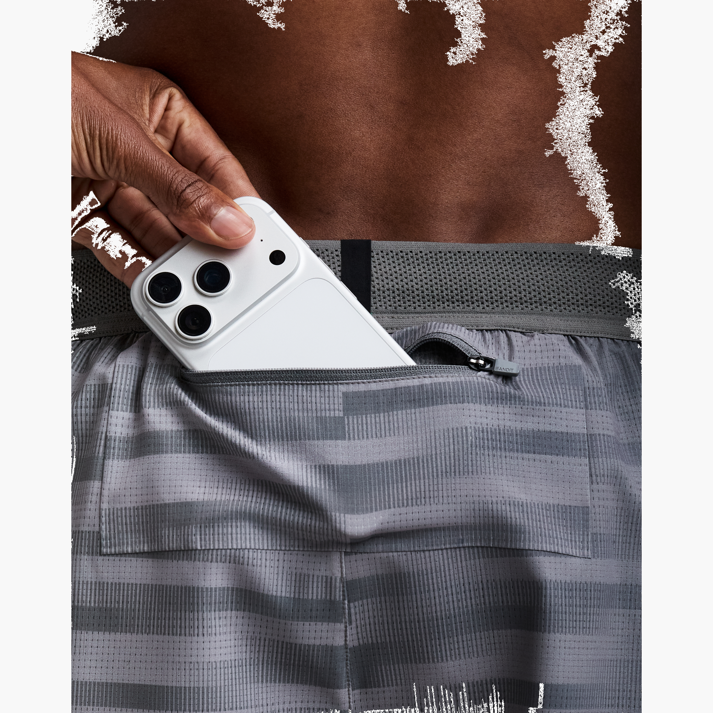 Men's CoolGrid 2-in-1 Run Short — Multi / Slate — image 3