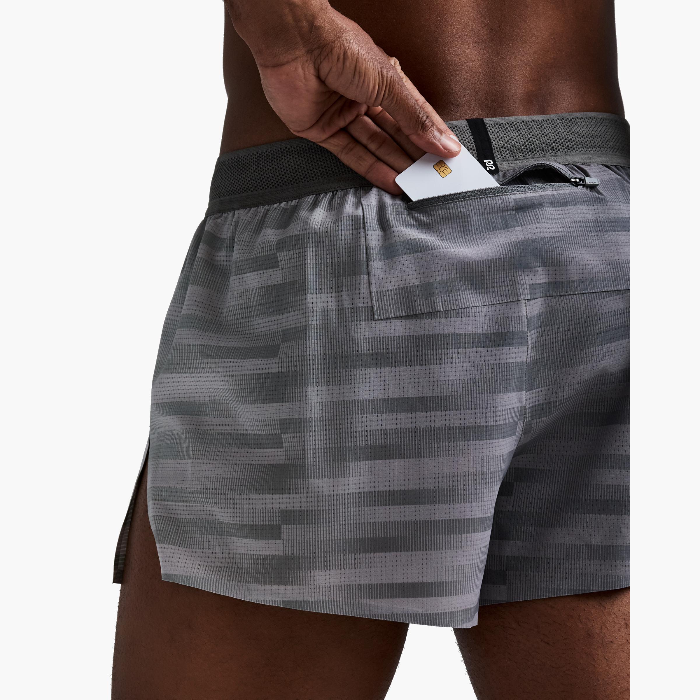 Men's CoolGrid 2-in-1 Run Short — Multi / Slate — image 5