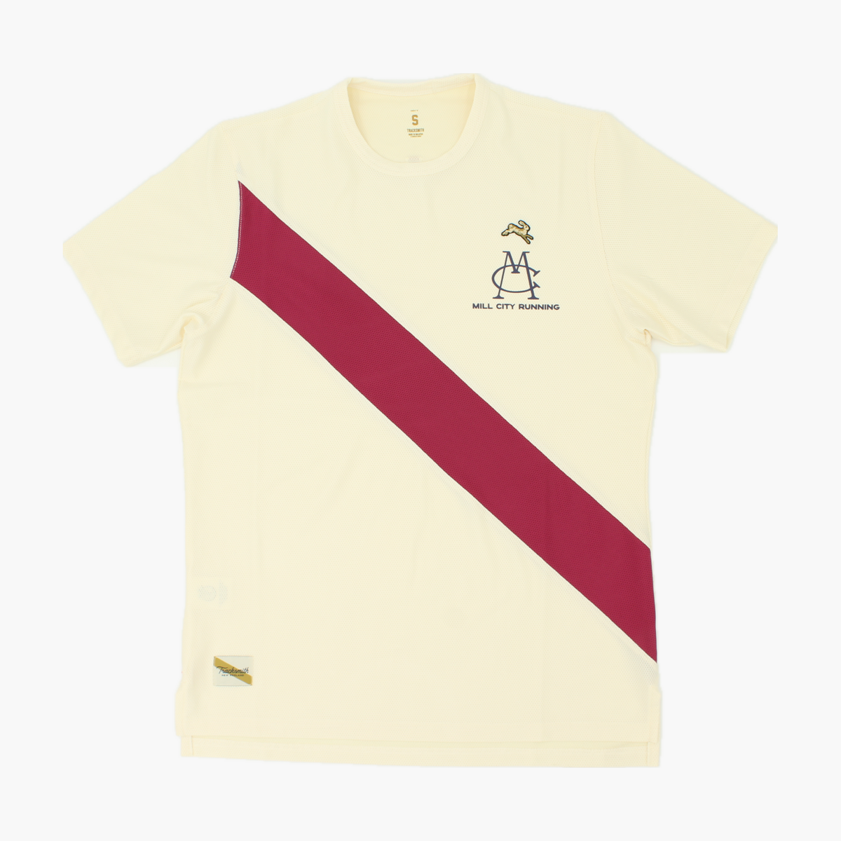 Men's Van Cortlandt Tee — Flatlay 1 [MT213-IVORYRASPBERRY]