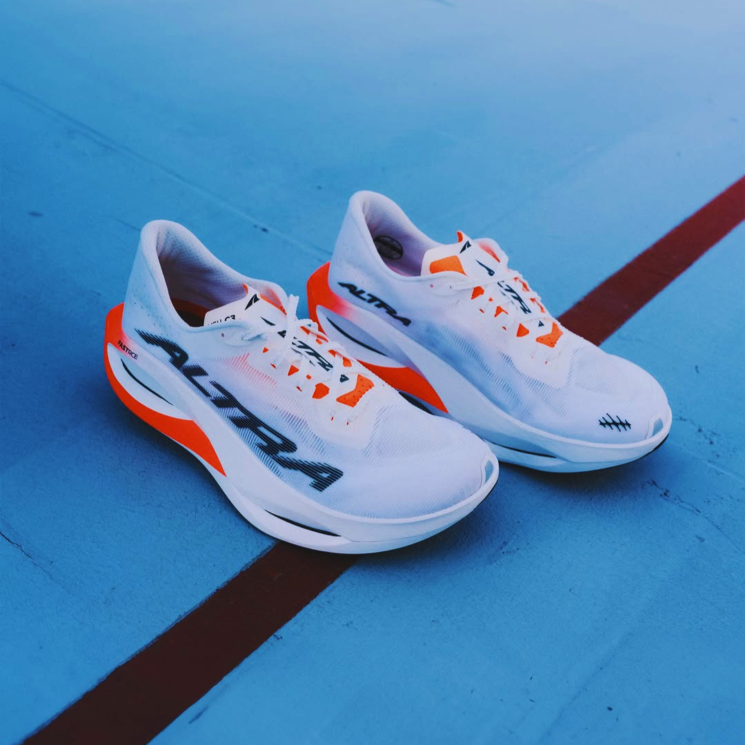 Altra Vanish Carbon 3 pair on a track