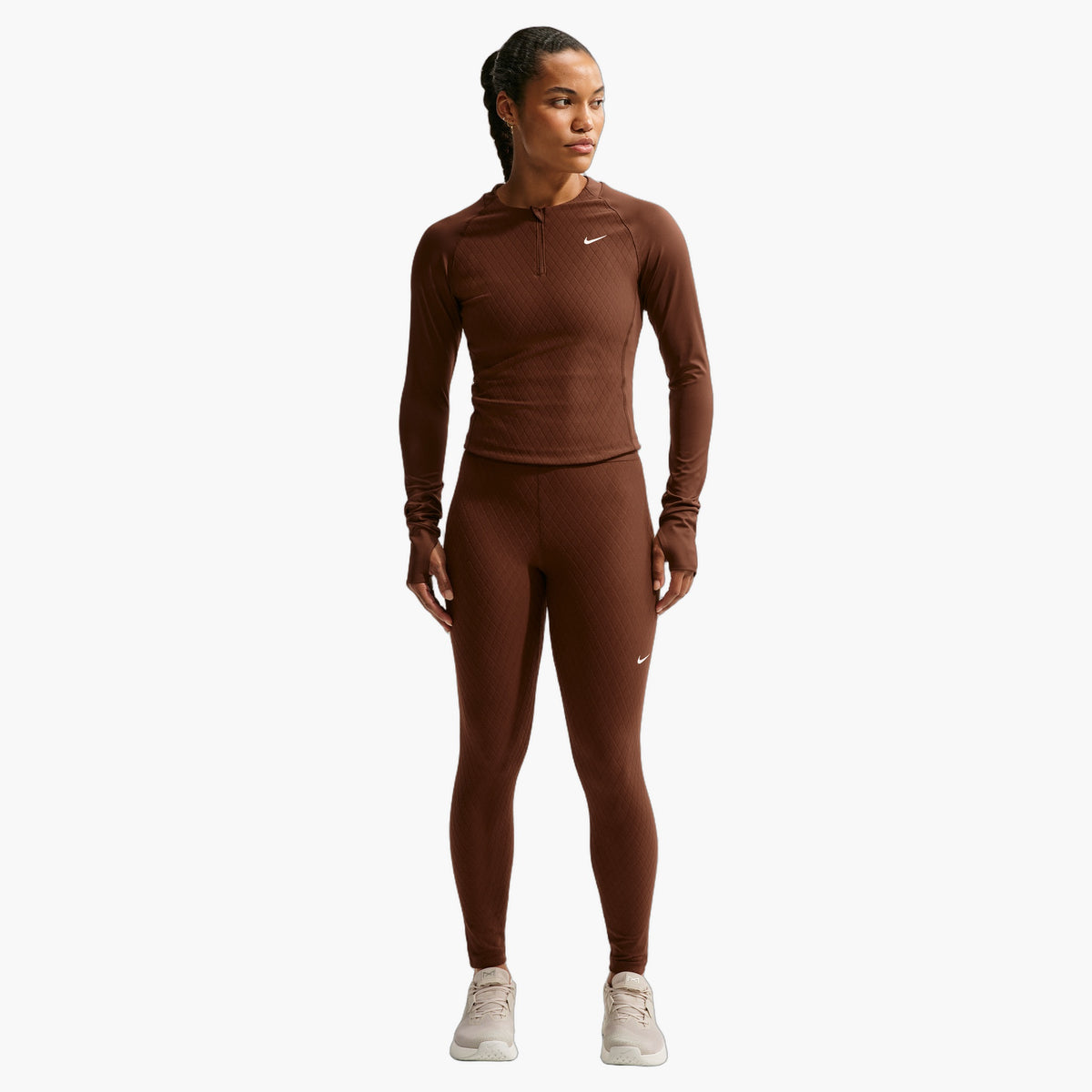 Women's Pro Sculpt 1/4 Zip — on-body source 4 [IM9747-259]