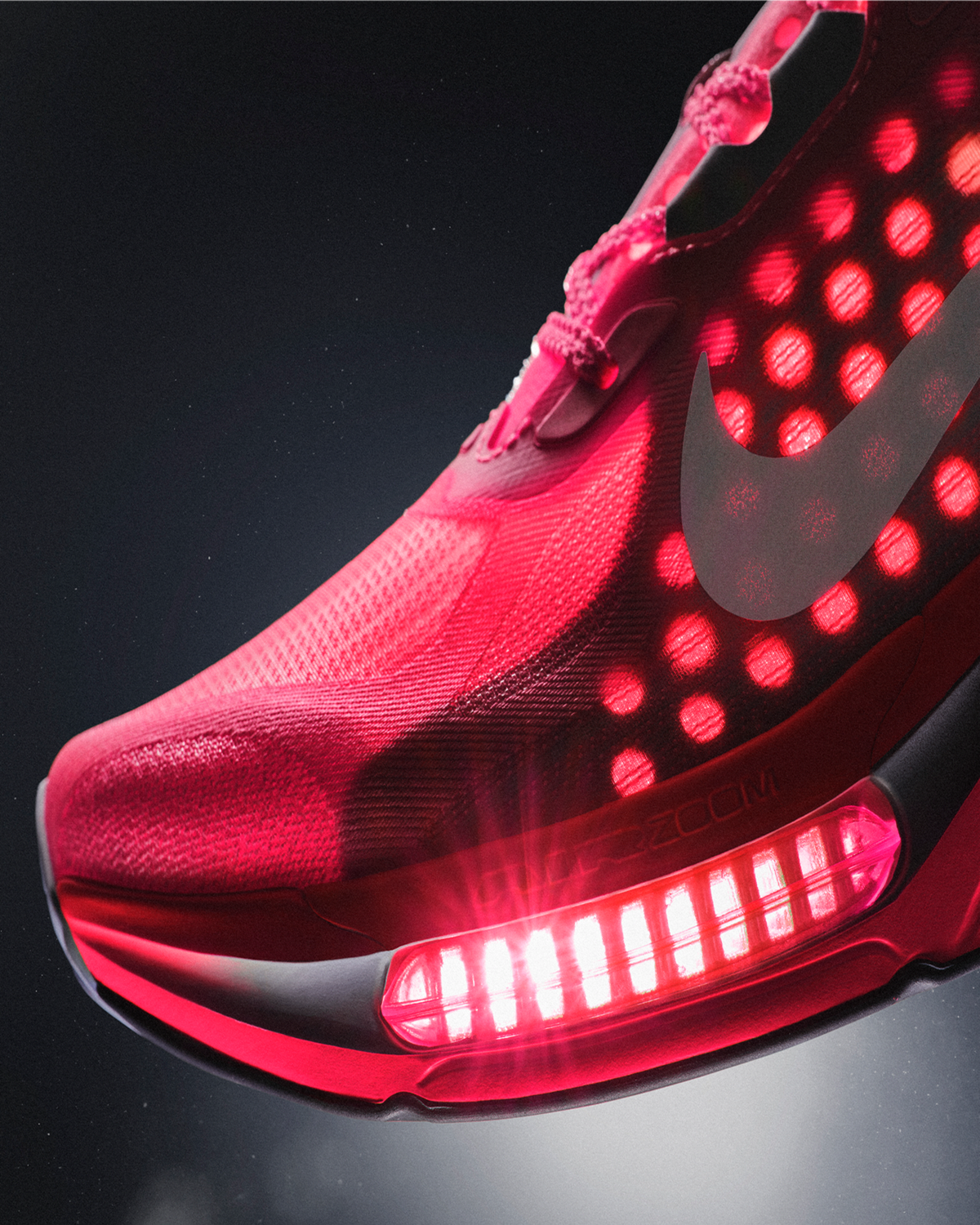Exposed forefoot Air Zoom unit on the Nike Pegasus Plus 2