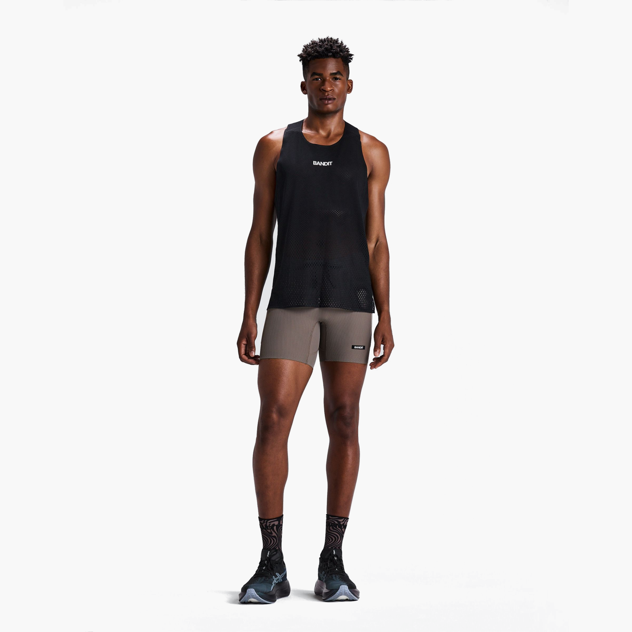 Men's Striped Cadence Quarter Tights