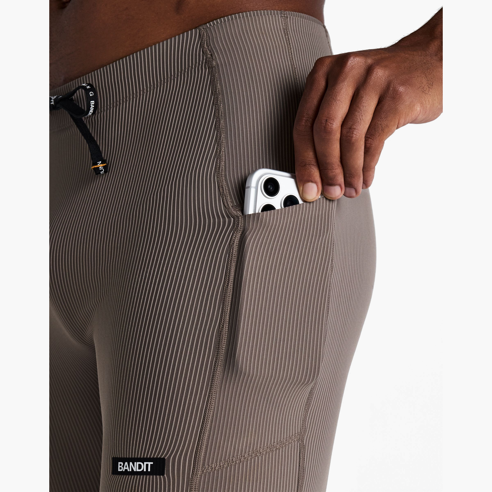 Men's Striped Cadence Quarter Tights