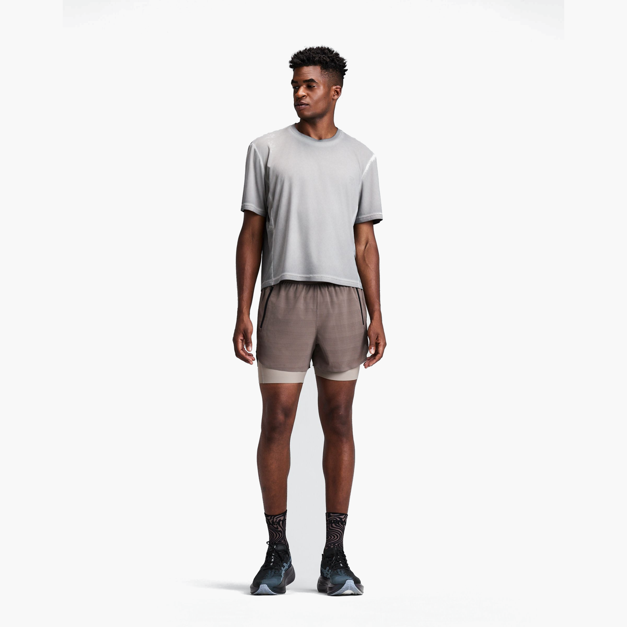 Men's CoolGrid 2-in-1 Run Shorts