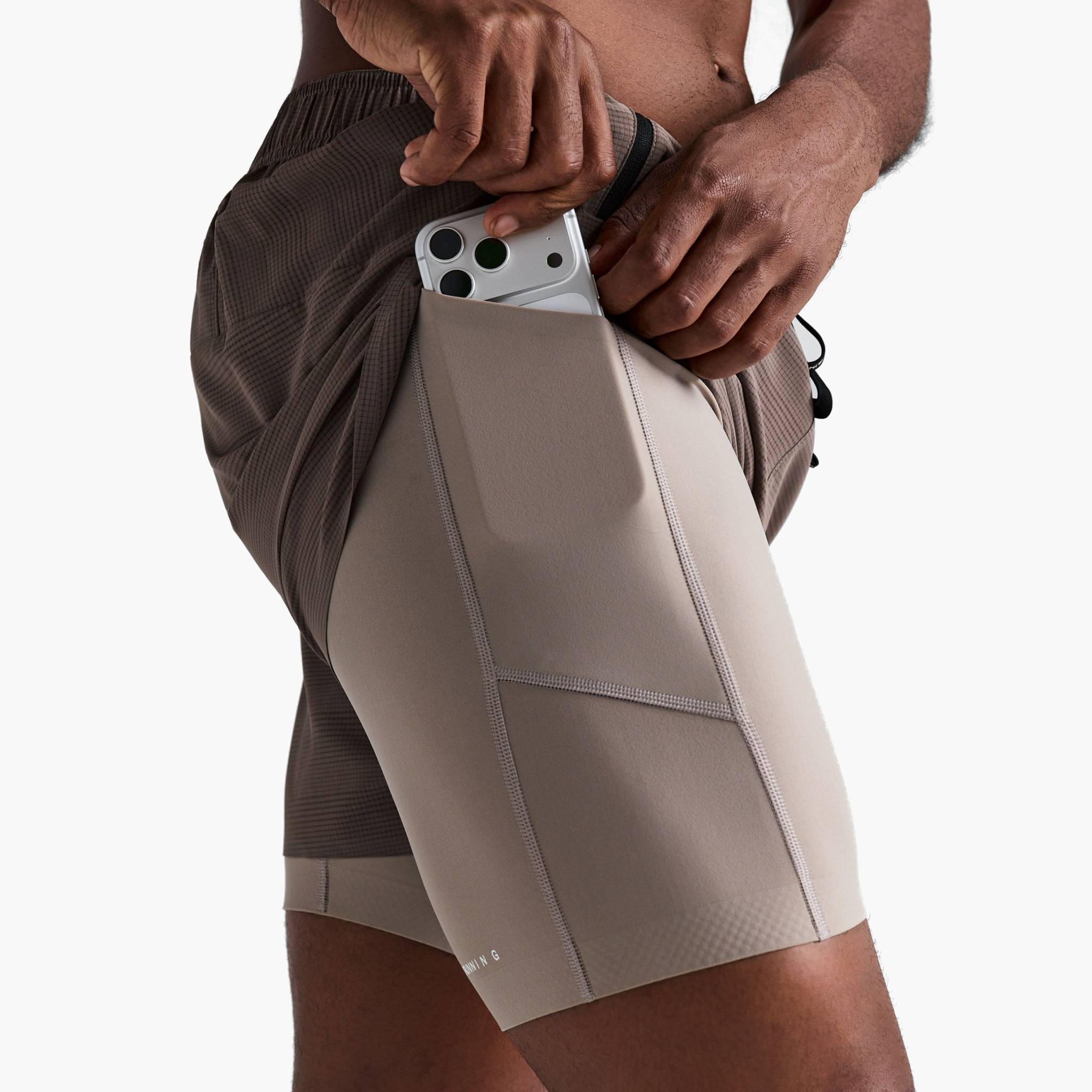 Men's CoolGrid 2-in-1 Run Shorts