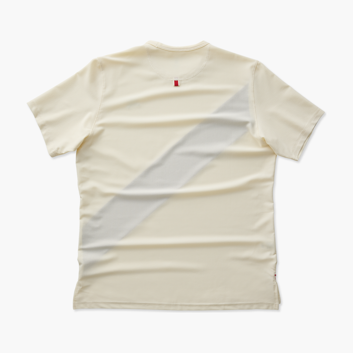 Men's Van Cortlandt Tee — Flatlay 2 [MT213-IVORY/RASPBERRY]