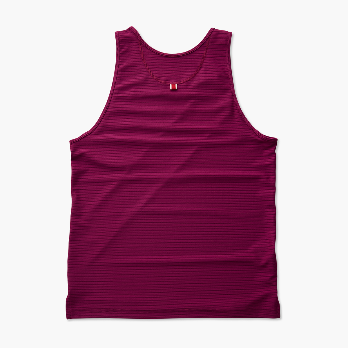 Men's Van Cortlandt Singlet — Flatlay 2 [MT214-RASPBERRY/IVORY]