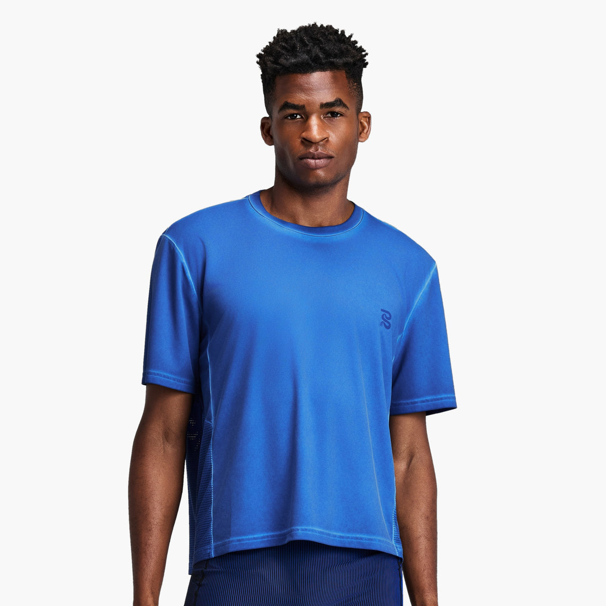 Men's FrioSoft Perforated Box Tee — on-body source 2 [MTPTP006FL26BHB.S]