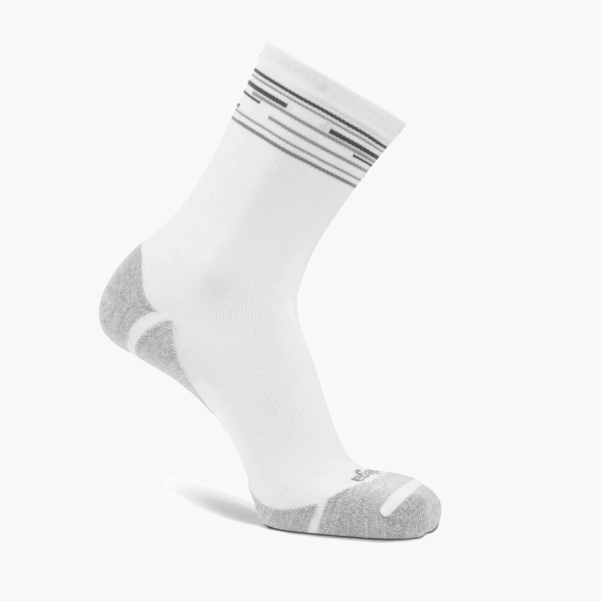 Blister Resist Light Mini Crew Socks in White - 1