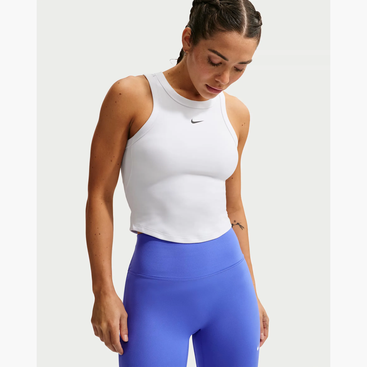 Women s One Fitted Tank Top in White - 2
