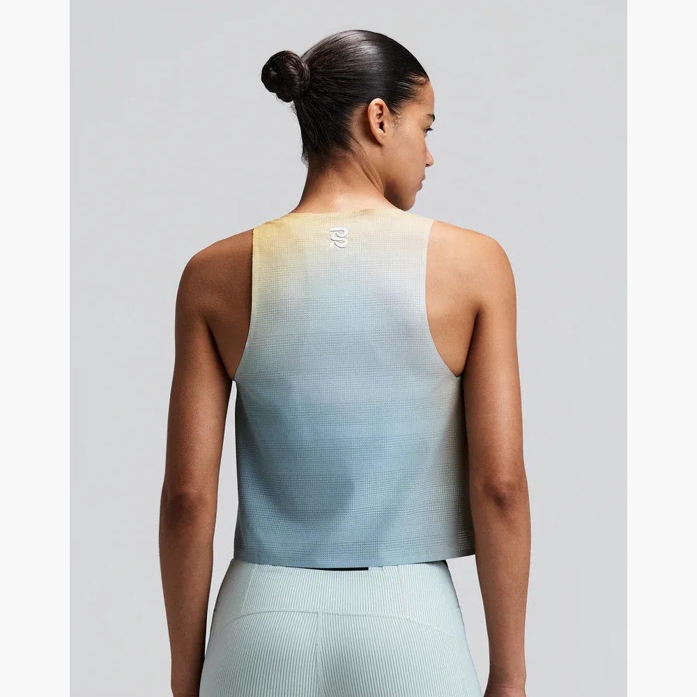 Women s CoolGrid Race Singlet in Lagoon Multi - 3