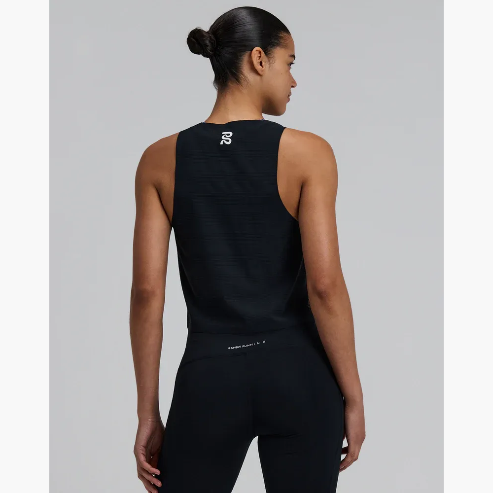 Women s CoolGrid Race Singlet in Black - 3