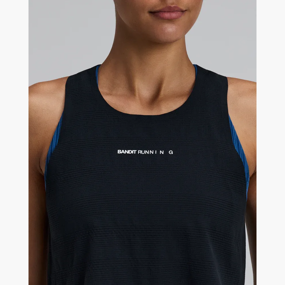 Women s CoolGrid Race Singlet in Black - 4
