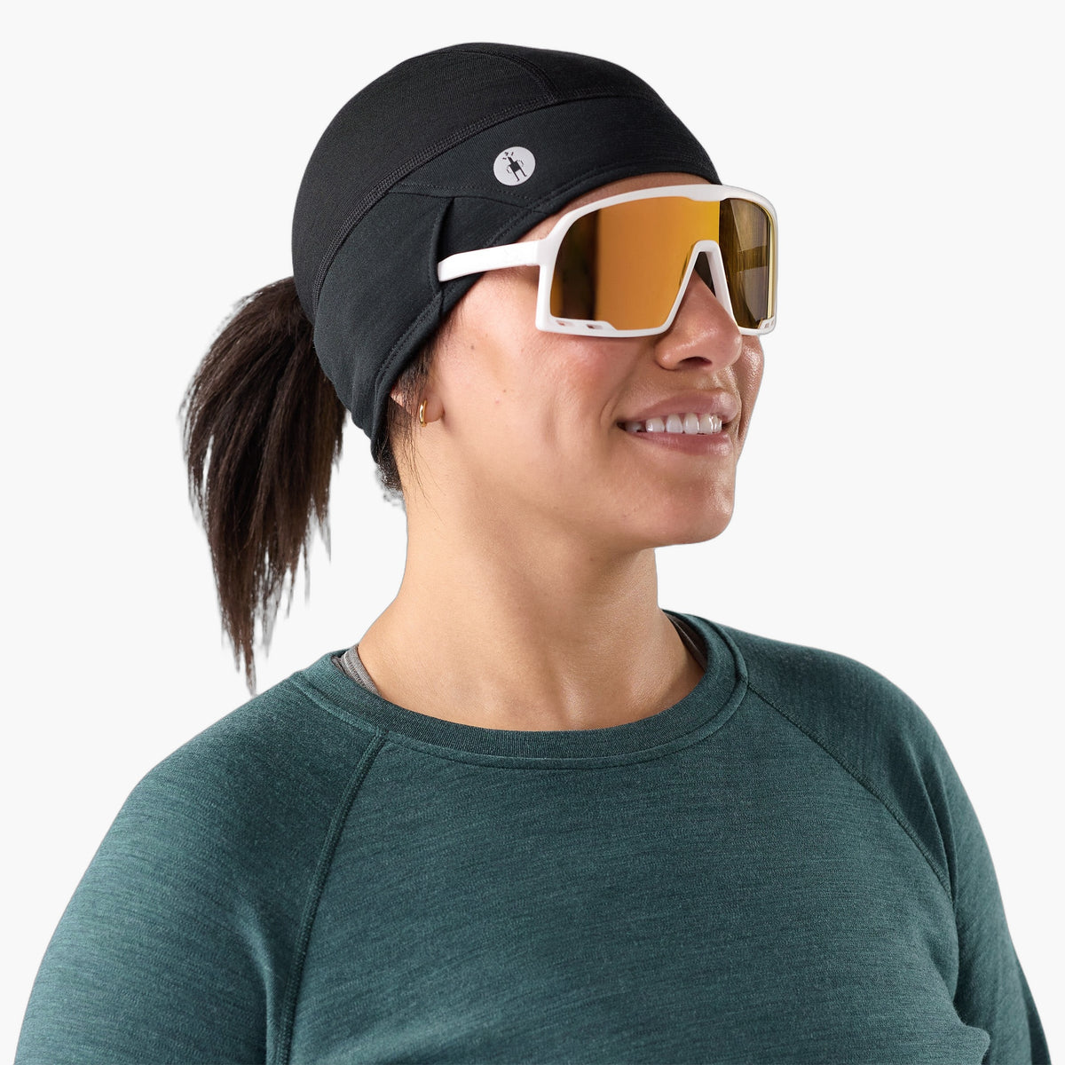 Active Fleece Ponytail Beanie — on-body source 2 [SW003272-001]