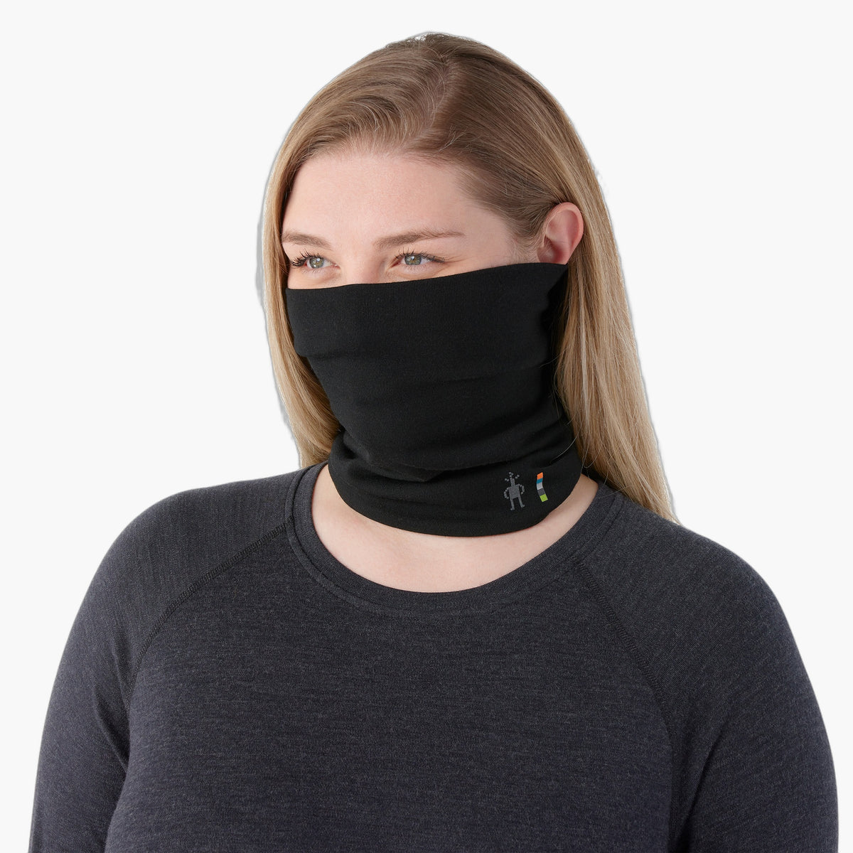 Thermal Merino Reversible Neck Gaiter — on-body source 1 [SW017071-001]
