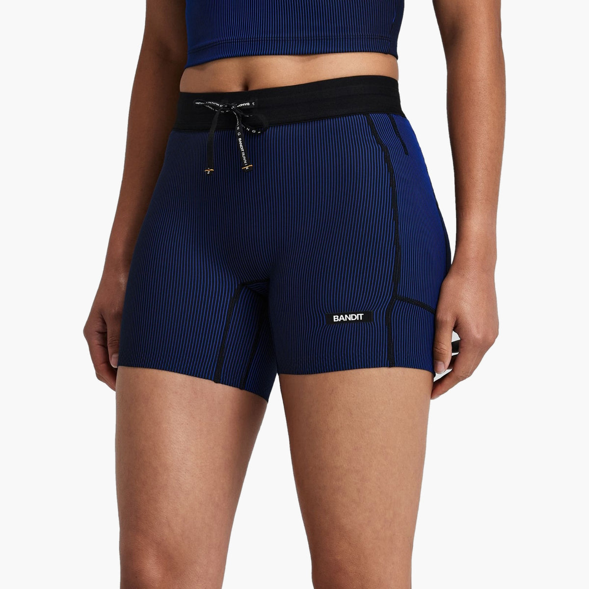 Women's Striped Cadence 5" Compression Shorts — on-body source 3 [WBCBP002FL26BBB.XS]