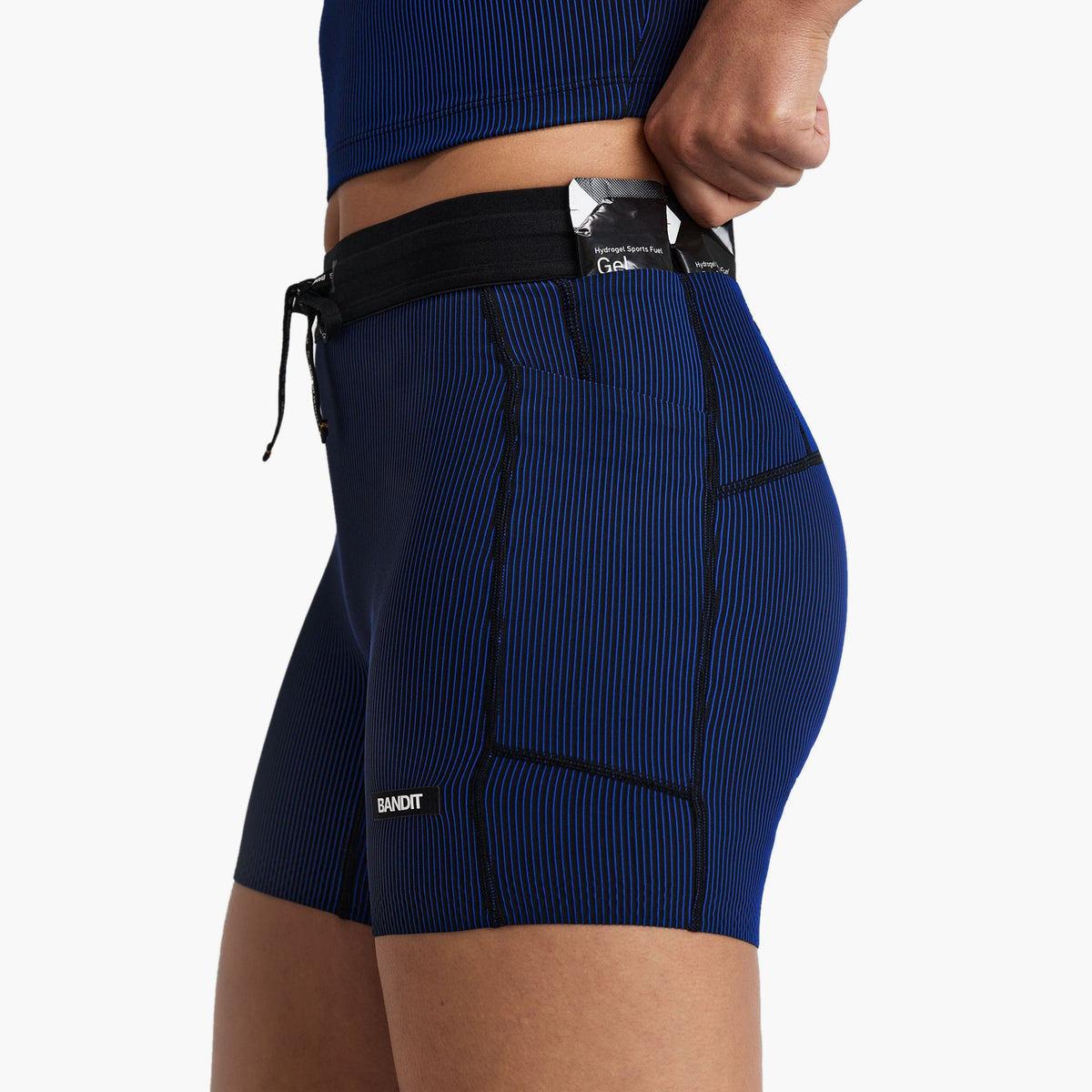 Women's Striped Cadence 5" Compression Shorts — on-body source 7 [WBCBP002FL26BBB.XS]
