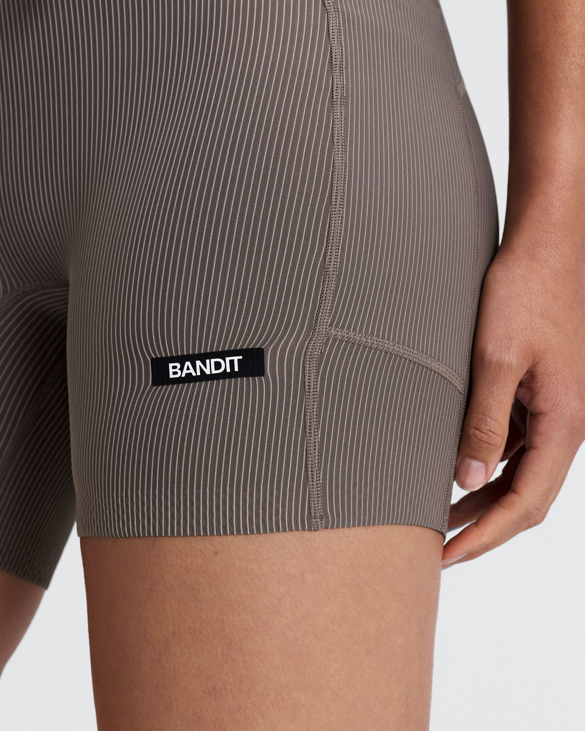 Women's Striped Cadence Compression Shorts 5" — Sweat-Wicking