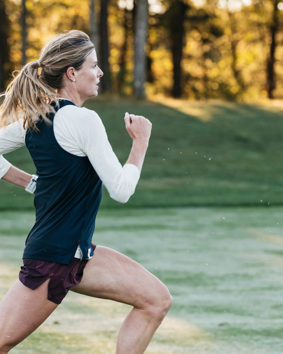 Tracksmith Brighton Base Layer Merino wool detail