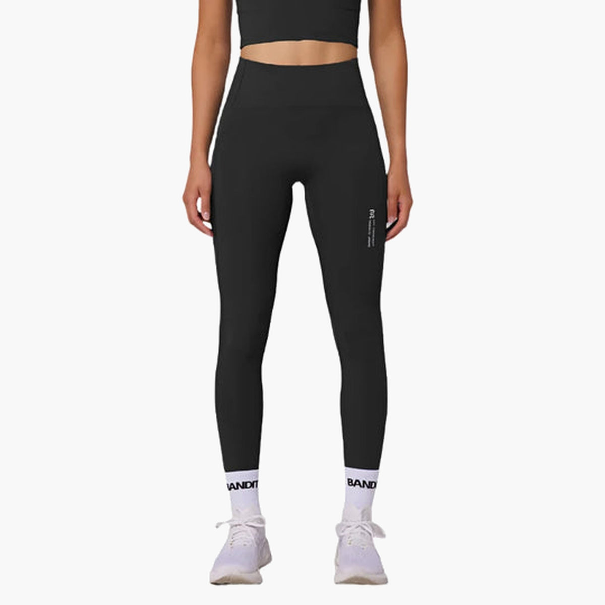 Women's Stamina Flatlock High Waist Leggings — on-body source 1 [WPLGP001FL24BB]