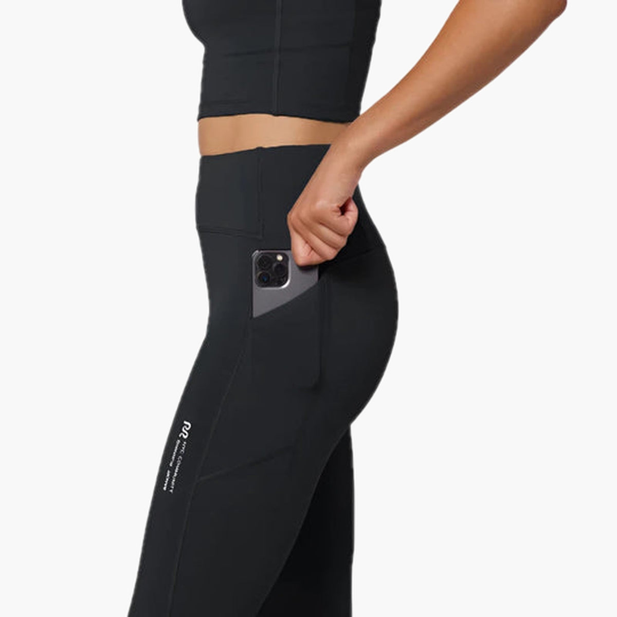 Women's Stamina Flatlock High Waist Leggings — on-body source 3 [WPLGP001FL24BB]