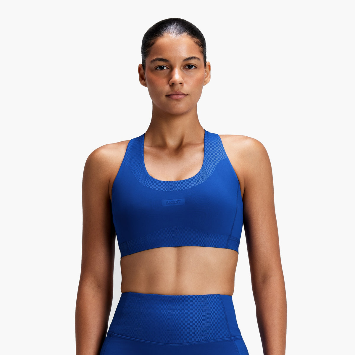 Women's Stamina-V Threshold Run Bra — on-body source 2 [WTSBP001FL26BHB.XS]